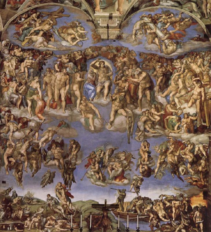 Michelangelo Buonarroti Last Judgement Spain oil painting art